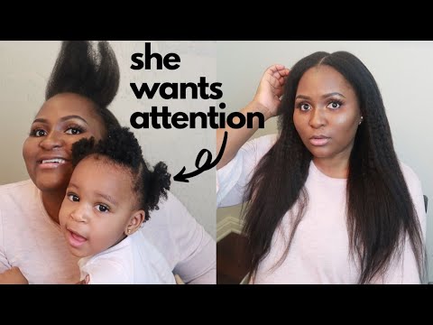 EASY CLIP IN EXTENSIONS. Mommy has to look good baby! || Ft. Amazing Beauty Hair