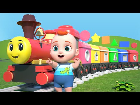 Shape Train Song | Learn Shape with Choo Choo Train | Leo Nursery Rhymes & Kids Songs