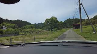 県道沿いの看板から場内まで