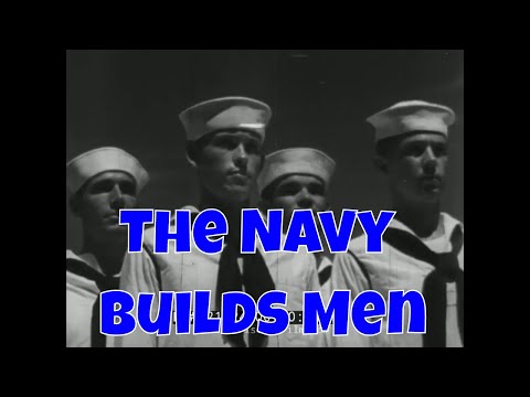 “ THE NAVY BUILDS MEN ” WWII ERA U.S. NAVY RECRUITMENT FILM    PHYSICAL FITNESS TRAINING 21824