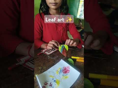 Leaf Art #viralvideo #shorts #leafart