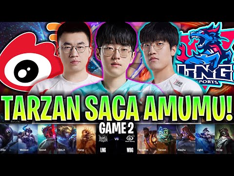 TARZAN SACA AMUMU EN CUARTOS DE FINAL! *BRUTAL* | WBG vs LNG Game 2 CUARTOS DE FINAL WORLDS 2024 LVP