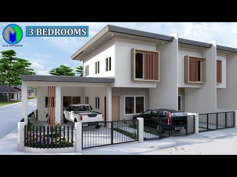 3 Bedroom House Design | Small Two Storey House Design