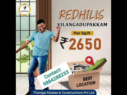 PLOTS AVAILABLE AT RED HILLS VILANGADUPAKAM