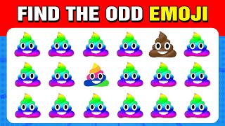 60 puzzles for GENIUS | Find the ODD One Out - Emoji Edition 🍟