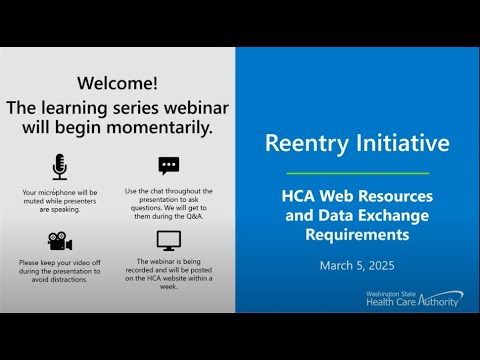 Reentry Initiative learning series: data exchange requirements