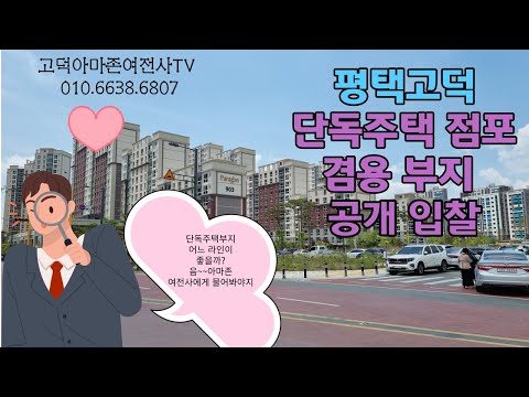 평택고덕신도시 단독주택 점포겸용부지 입찰정보