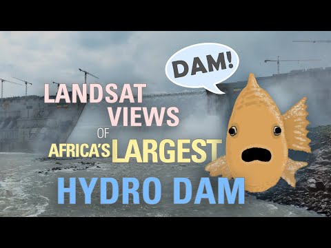 Landsat Views of Africa's Largest Hydro Dam (Image of the Week)