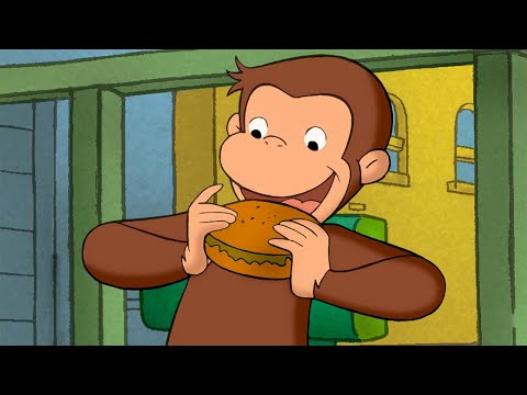 George's New Favourite Food! 🍔 🐵 Curious George | Animal Friends