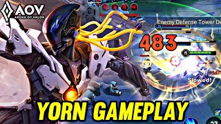 AOV : YORN GAMEPLAY | IN ABYSSAL LANE - ARENA OF VALOR LIÊNQUÂNMOBILE ROV