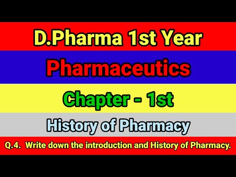 Write down the introduction and History of Pharmacy. | History of Pharmacy | Pharmaceutics