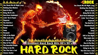 Greatest Hard Rock Songs 80s 90s Full Album  🎸 Bon Jovi, Guns N' Roses, Nirvana, Metallica, ACDC