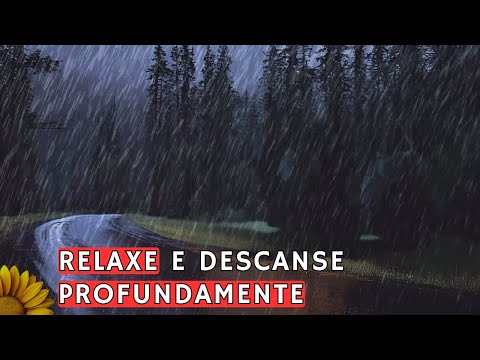 RELAXE e DESCANSE Profundamente, DURMA com CHUVA Forte e TROVOADAS. NOITE TRANQUILA