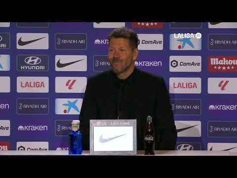 Simeone: "El equipo está trabajando bien y está disfrutando el camino que se está recorriendo"