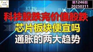 ✨【投资TALK君1246期】科技股跌完价值股跌，有完没完？芯片板块便宜吗？通胀的两大趋势！✨20250311#CPI #nvda #美股 #投资 #英伟达 #ai #特斯拉