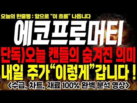 [에코프로머티 주가전망] 💥단독💥오늘 캔들의 진짜 의미는? 내일 주가 "이렇게" 갑니다 !🔥🔥 #에코프로머티리얼즈 #에코프로 #에코프로머티대응