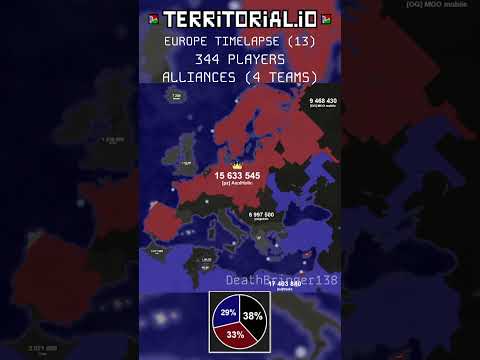 EUROPE | ALLIANCES | ⏰ 35x | Territorial.io Timelapse | #13 |  #territorialiotimelapse