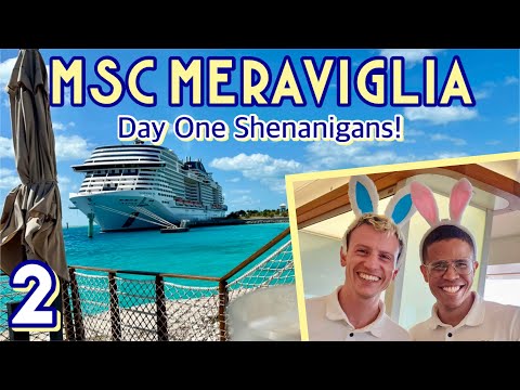 MSC Meraviglia: Bar hopping, sailaway, & bunny ears! | PART 2, April 2023