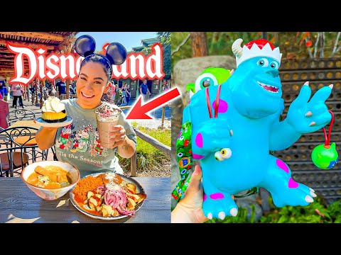 😱 (THE BEST) New Holiday Time Foods At Disneyland?! | New Foods, Rides, Shopping + MORE!