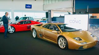 Auction preview of Iconic Auctioneers 2024 Silverstone Festival Sale. Diablo, BMW CSL, 512TR, 964..