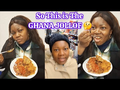 I Tried GHANA JOLLOF And Waakye, Nigerian Lady is Officially a Ghanaian 🤣 My Church Love Feast