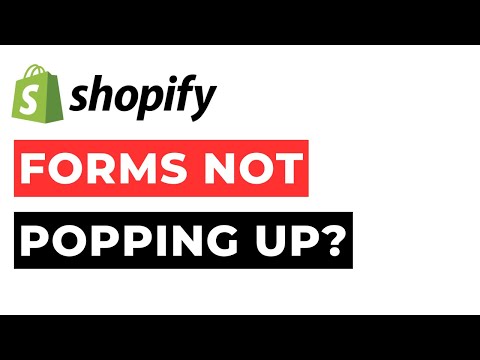 Forms Shopify Don't Pop Up