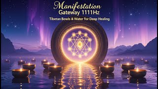 Manifestation Gateway 1111hz: Tibetan Bowls & Water for Deep Healing 🌟🔮