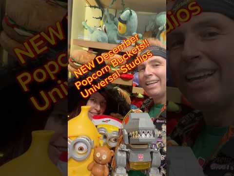 New Minion & Dinobot Popcorn Buckets at Universal Studios #universal #shorts #disney #christmas