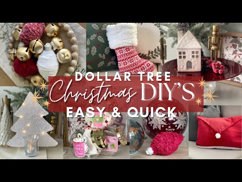 🎅🏻 DOLLAR TREE CHRISTMAS DIYs | Easy High End Christmas Decor | Best Christmas DIY Hacks 2024