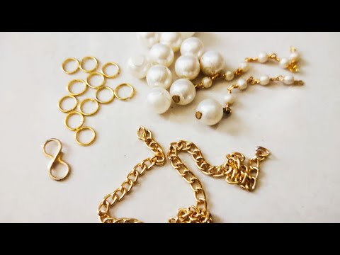 HOW TO MAKE BEAUTIFUL PEARL BRACELET AT HOME//DIY//HANDMADE JEWELLERY//HOORIYA STYLE..