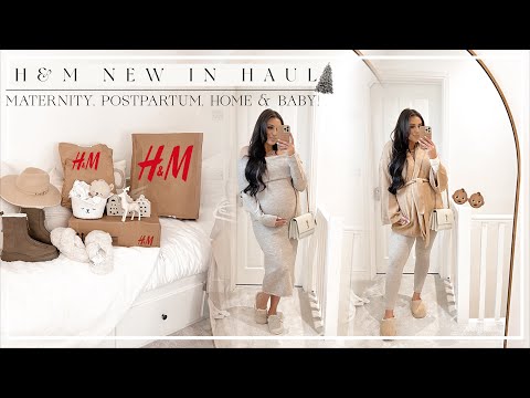 H&M NEW IN HAUL | TRY ON, POSTPARTUM, HOME, ACCESSORIES & BABY!