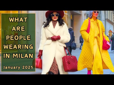 Italian Fashion Trends January 2025 🇮🇹: Milan Winter Streetwear❄️