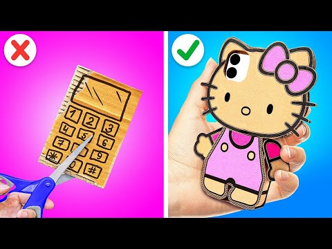 ¡FUNDA DE TELÉFONO DE CARTÓN DIY 💖📦 LAS MEJORES MANUALIDADES ARCOÍRIS!