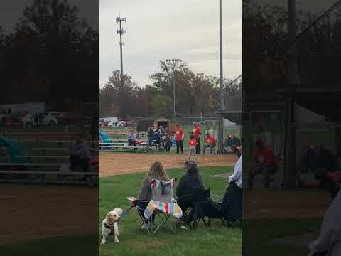 Cruz playing T ball