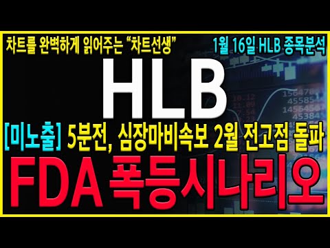 [HLB 에이치엘비]"긴급" 다시 급등은 나왔지만, "이 가격" 에서 반드시 준비하고 있으셔야 합니다! 2월 세력들의 전략을 확인하셔야 합니다!! #hlb#hlb목표가#hlb주식