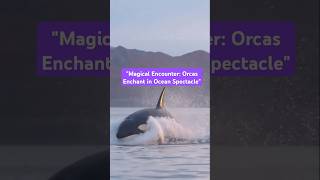 "Magical Encounter: Orcas Enchant in Ocean Spectacle" #Orcas #EncontroNoOceano #NaturezaIncrível