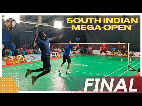 BENNET ANTONY/ARYAN VS MANJUSH/ROGIN:SOUTH INDIAN MEGA OPEN BADMINTON TOURNAMENT FINAL