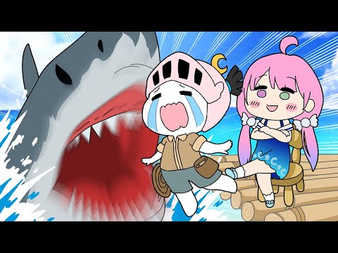 【手描き】奴隷ナイトに自害を命じるルーナ姫【姫森ルーナ/ルーナイト/Raft/ホロライブ切り抜き漫画】