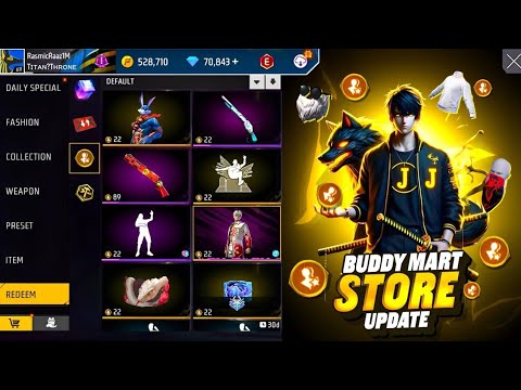 Next Buddy Mart Store Rewards |Free Fire NewEvent |Ff New Event |Upcoming Events In Free Fire