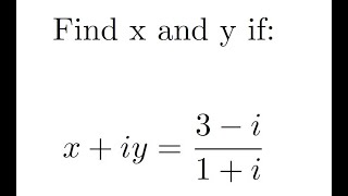 Real and imaginary parts of a complex number