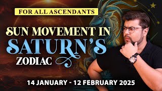 For All Ascendants | Sun transit in Capricorn | 14 January - 12 February 2025 | Analysis by Punneit