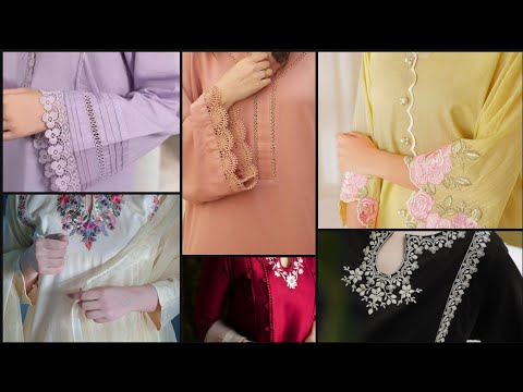 Eid special dress designs|| unique style neck designs||  top embroidery Eid dresses