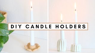 *EASY* DIY candlestick holders 🕯️DAS air dry clay review