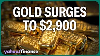 Gold prices pass $2,900 to record high