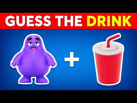 Guess the DRINK by Emoji? | Food And Drink Emoji Quiz | Quiz Dino