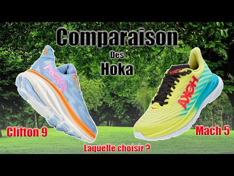 Hoka Clifton 9 ou Hoka Mach 5 ? Laquelle choisir ?!?  -Review des chaussures-