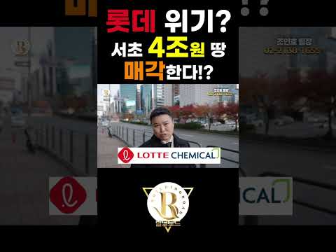 롯데의 위기!? 서초부지가 매각될 수 있다!???