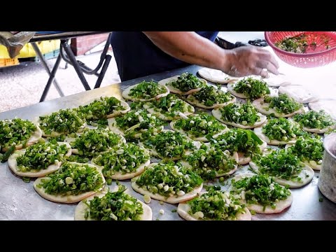 Amazing Scallion Cakes Collection！ Taiwan Street food of 3 Scallion Freedom