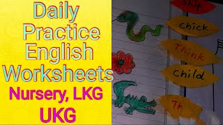 Daily Practice Worksheets of English for Kids