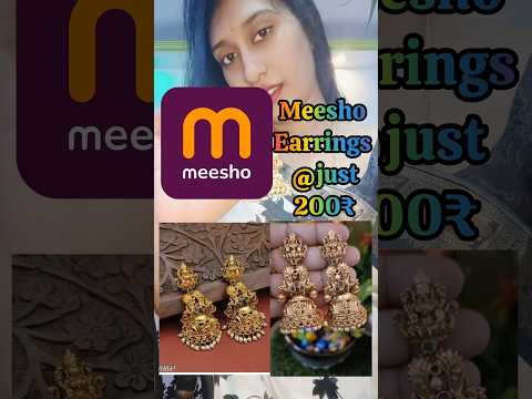 Meesho Jhumkas✨ #meesho #shorts #bangles #traditional #jewellery #diy #vlog #earrings #jhumka